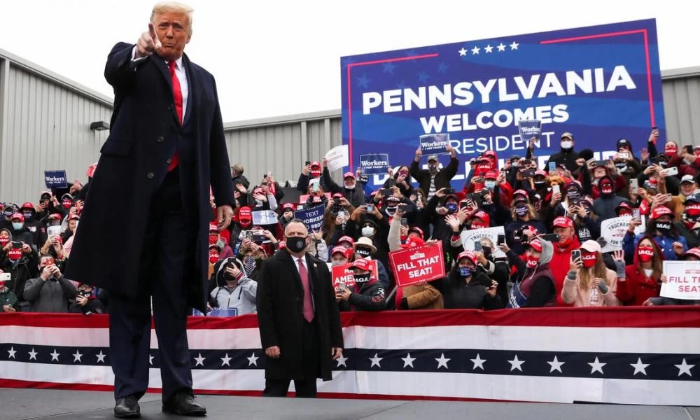 Τραμπ: "Εγώ κερδισα την Πενσιλβάνια - 1.126.940 ψήφοι δημιουργήθηκαν από το πουθενά"